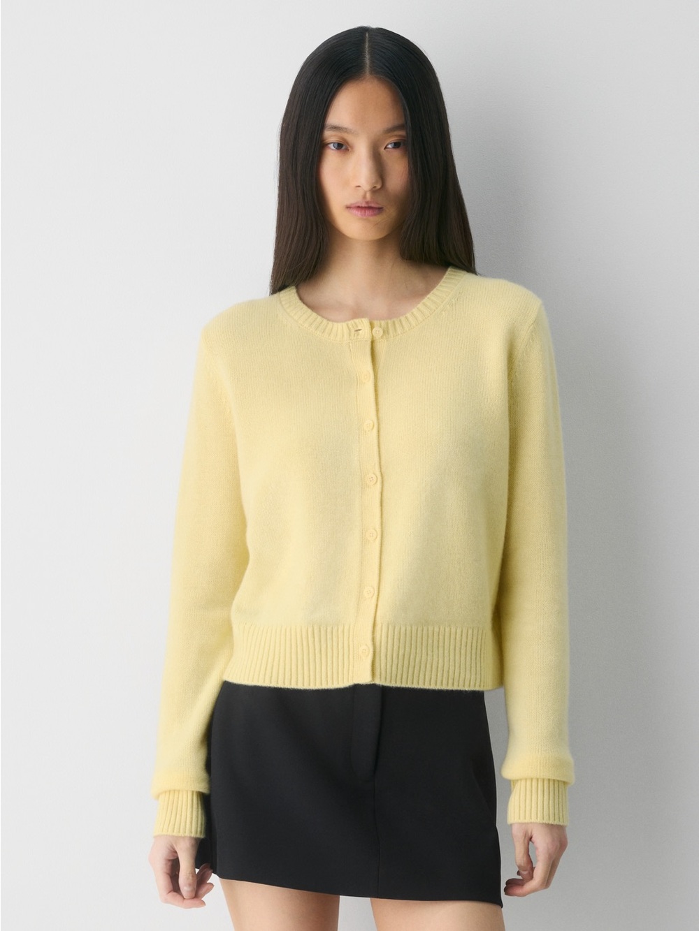 Zara butter yellow cardigan